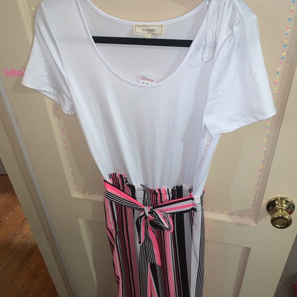 macy's pink jumpsuit